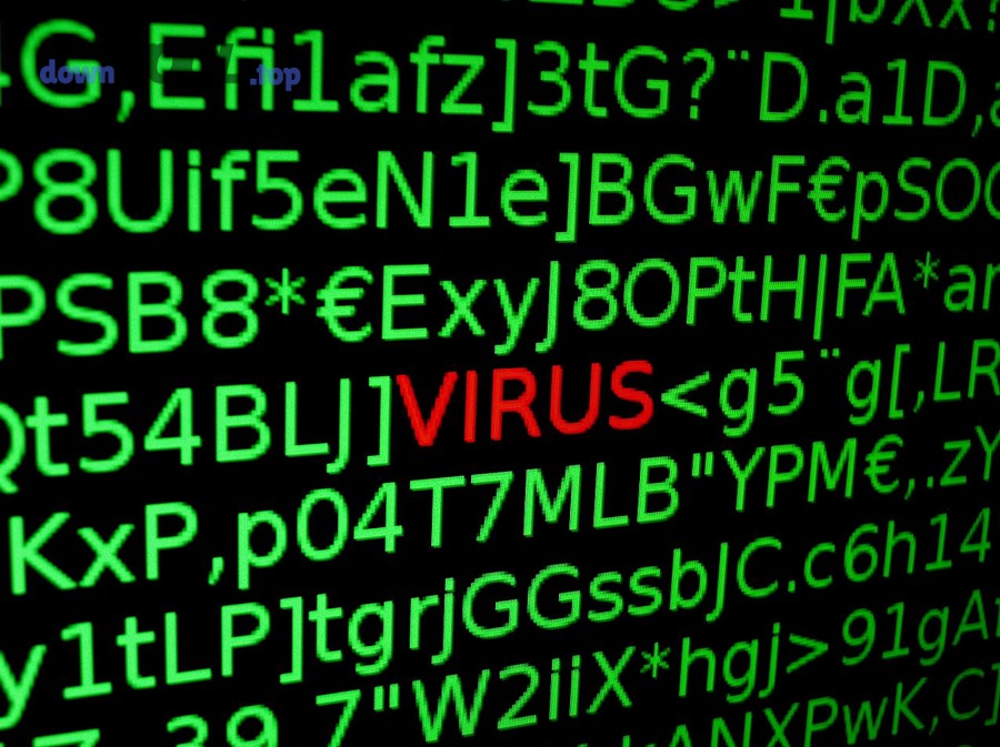 Minh hoạ mã độc và virus máy tính trên màn hình