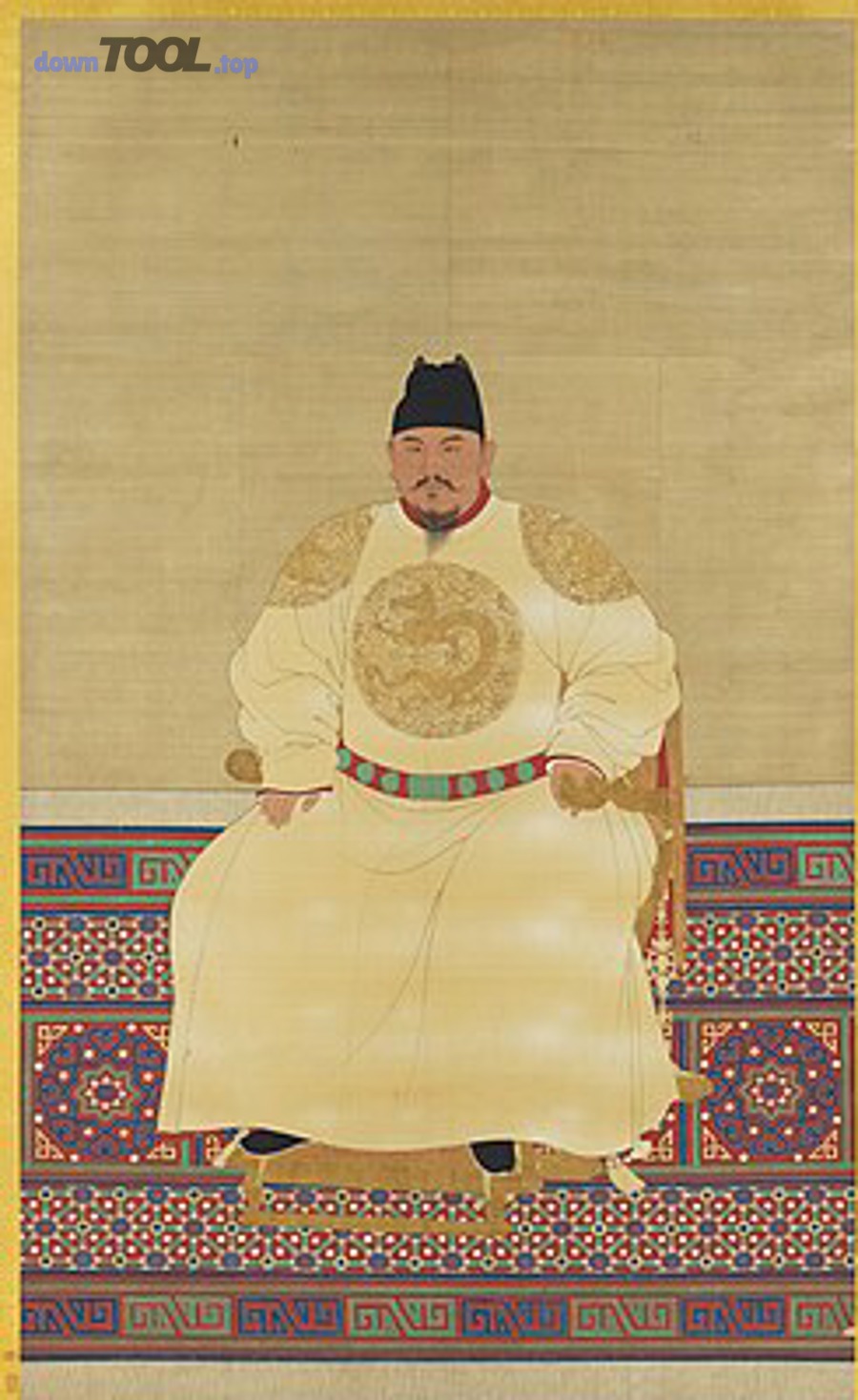 250px A Seated Portrait of Ming Emperor Taizu 2