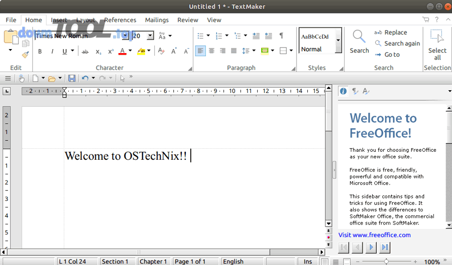 Logo SoftMaker FreeOffice - bộ ứng dụng văn phòng trên Linux
