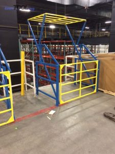 Industrial Safety Gate for Mezzanines and Elevated Platforms