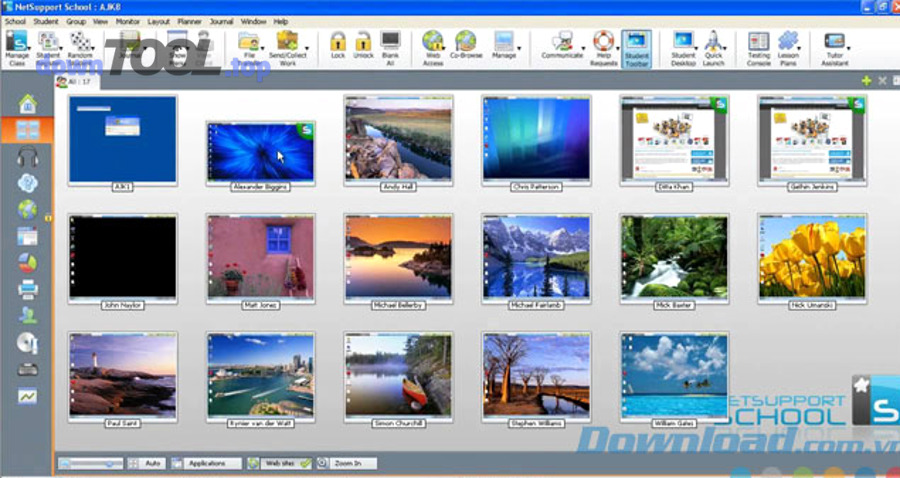 NetSupport School giao dien