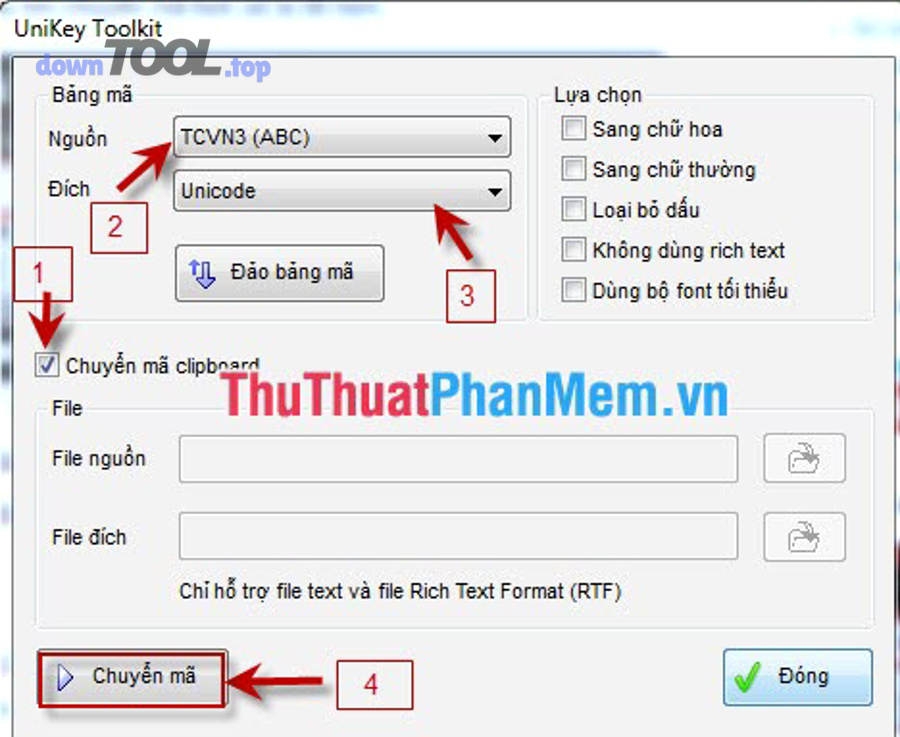 Cách chuyển TCVN3 sang Unicode trong Excel (giữ số liệu, công thức)