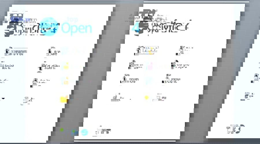 Giao diện Apache OpenOffice Calc - bảng tính và biểu đồ cơ bản trên OpenOffice