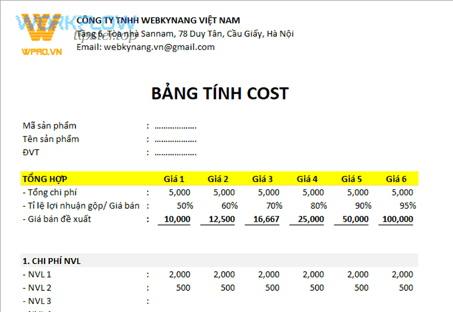 Cách Tính Cost Đồ Uống & Định Giá Bán Chính Xác Bằng Phần Mềm Cho Chủ Quán