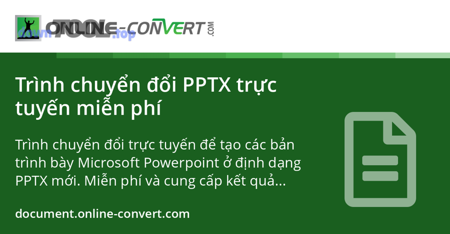 Làm sao để giữ nguyên định dạng khi đổi từ ODP sang PPTX?