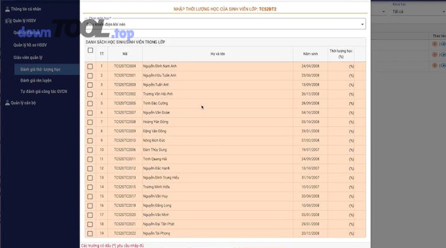 Sổ điểm danh minh họa chuyển từ ghi chép sang quản lý chuyên cần số hóa