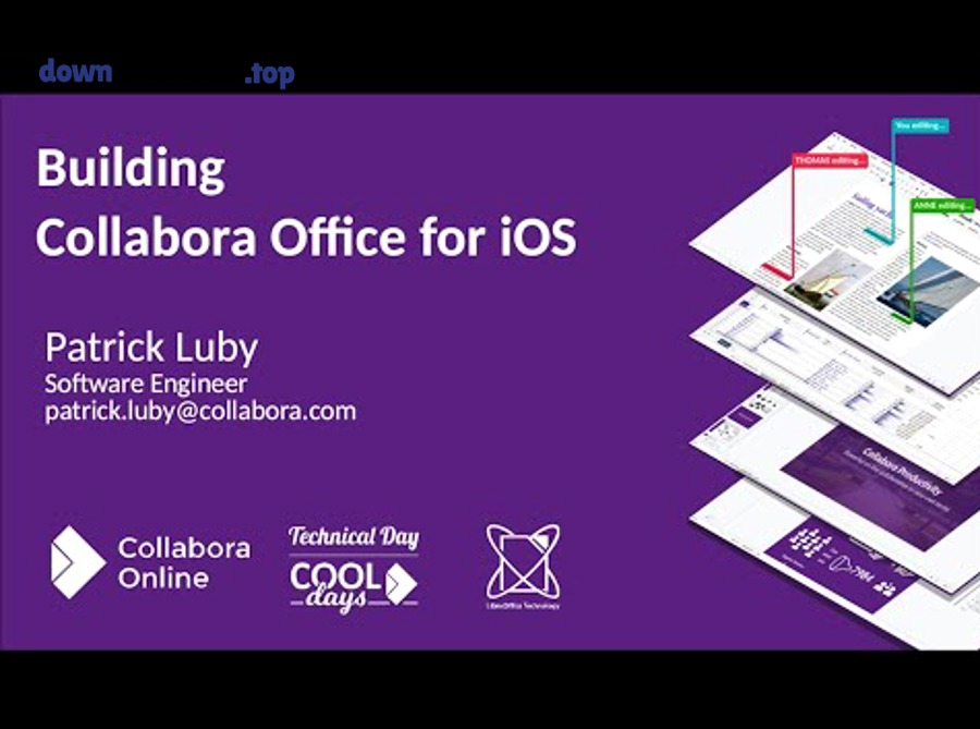 Collabora Office iOS khi mở và chỉnh sửa file trình chiếu (Impress)