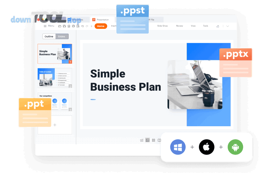 Tạo slide thuyết trình bằng WPS Presentation cho người mới, thay PowerPoint