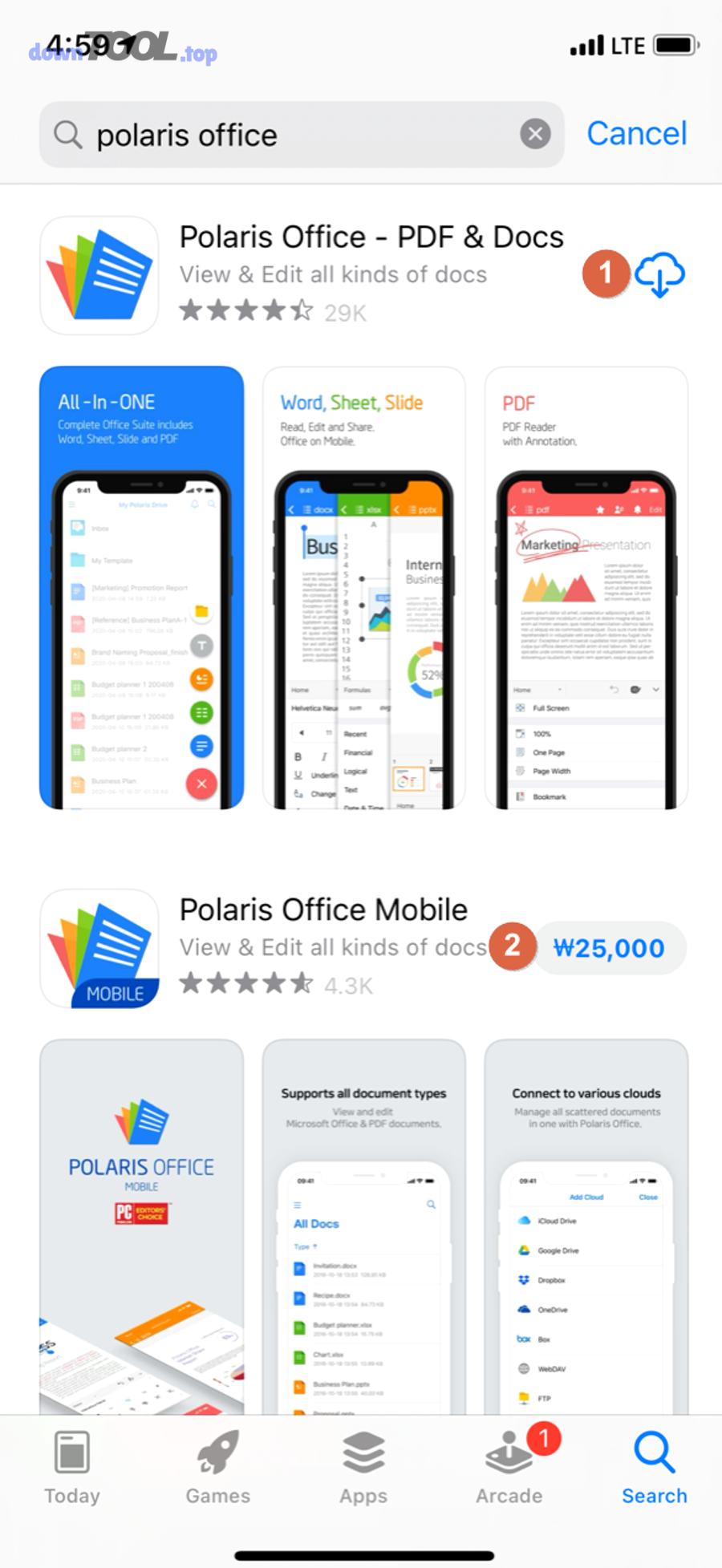 Hướng dẫn tải Polaris Office cho iOS cho iPhone/iPad, thay thế Office