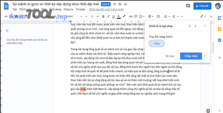 Biểu tượng Microsoft Word - ví dụ công cụ có kiểm tra chính tả trong trình soạn thảo