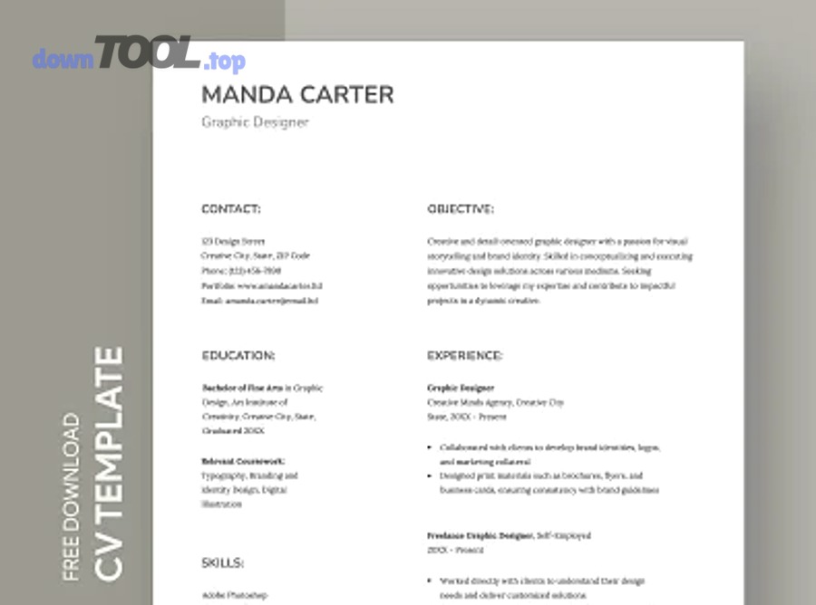Mẫu CV trên Google Docs dạng template resume dễ chỉnh sửa