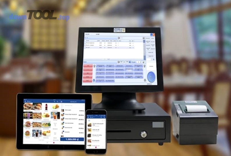 Giao diện quản lý bán hàng trực tuyến trên máy tính tại shop nhỏ