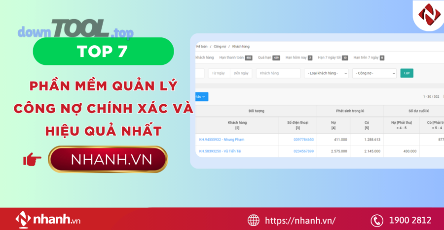 Phần mềm bán hàng ghi nhận giao dịch và công nợ theo thời gian thực