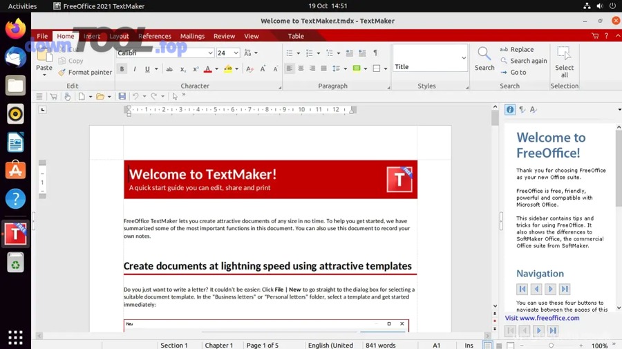 Biểu tượng tệp ODT - định dạng OpenDocument Text