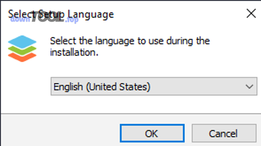 Trình cài đặt ONLYOFFICE Desktop Editors yêu cầu chọn ngôn ngữ trên Windows