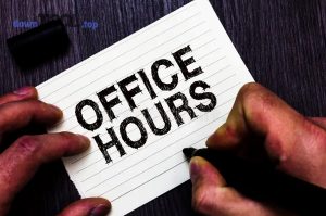 text sign showing office hours conceptual photo hours which business normally co