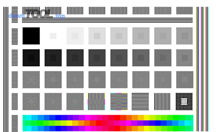 Ảnh test hiệu chuẩn màn hình - kiểm tra độ sáng tương phản gamma cho công việc thiết kế