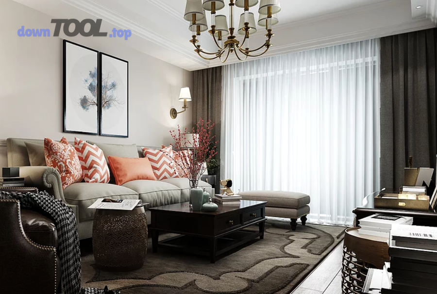Ví dụ ảnh phối cảnh nội thất phòng khách 3D render