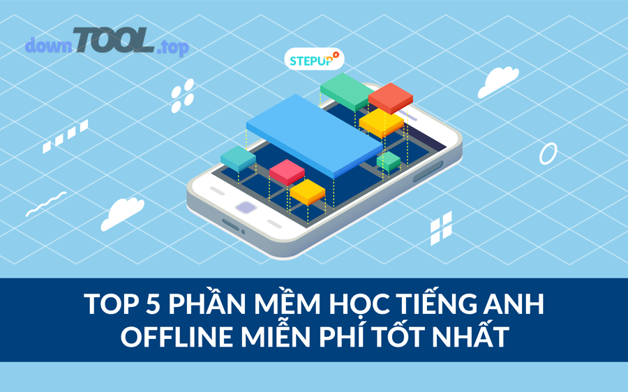 Biểu tượng offline (ngoại tuyến) minh họa học tiếng Anh không cần Internet