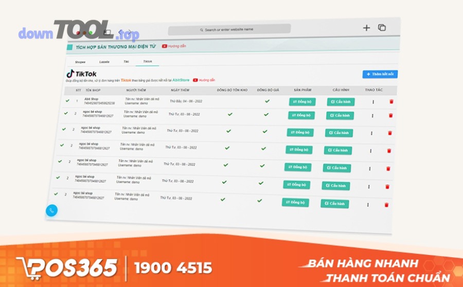 đồng bộ đơn hàng tồn kho sản phẩm