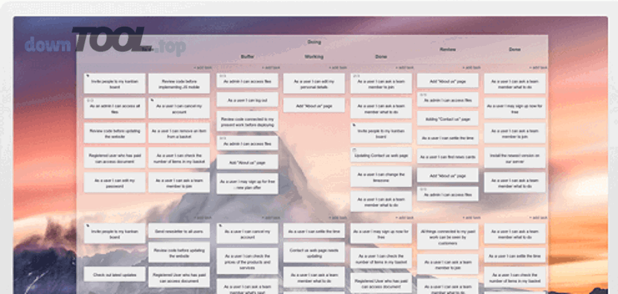 Ví dụ phần mềm quản lý dự án online theo kanban để theo dõi tiến độ và trao đổi theo task