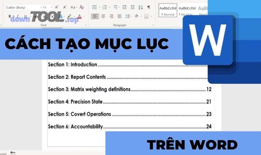 hướng dẫn các bước tạo mục lục tự động trong Word cho người mới