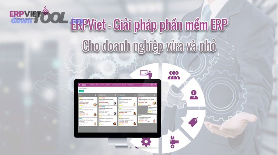 Đội dự án SME họp lập kế hoạch chọn và triển khai ERP