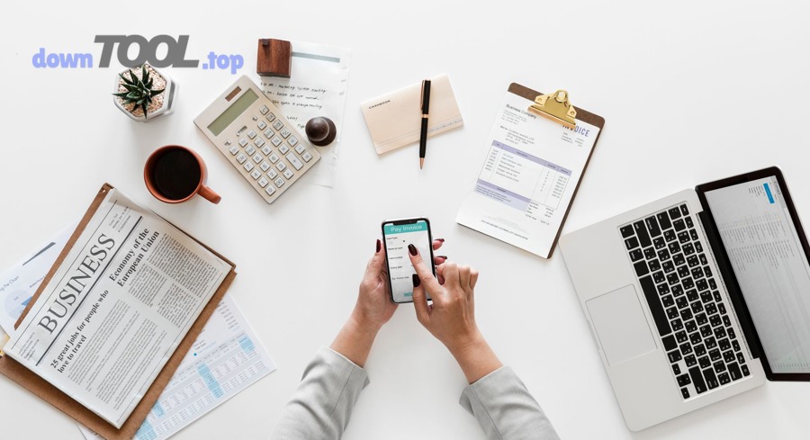 Minh họa quy trình kế toán số và luồng xử lý hóa đơn trên môi trường làm việc hiện đại