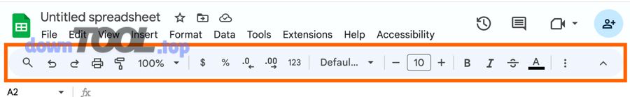 giao diện Google Sheets dùng để quản lý dữ liệu
