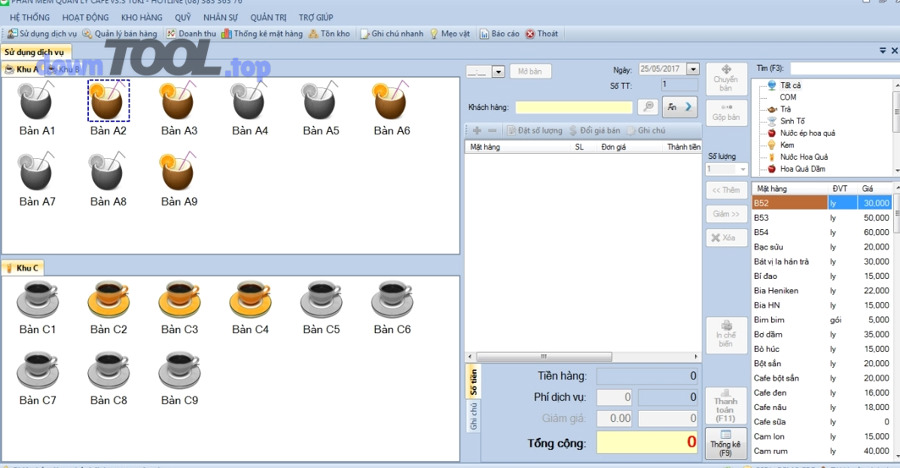 Nhóm mô hình quán cafe khác nhau cần tiêu chí chọn phần mềm khác nhau