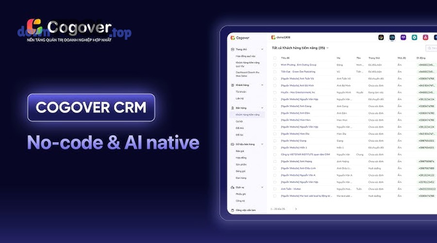 CRM quản lý bán hàng cho doanh nghiệp nhỏ
