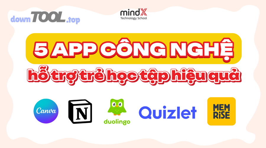 Học sinh sử dụng ứng dụng học tập trên điện thoại để luyện tập mỗi ngày