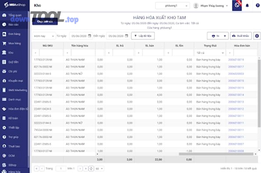 Quản lý tồn kho cửa hàng bán lẻ bằng phần mềm