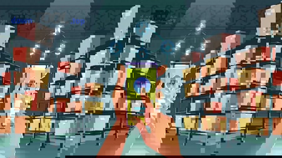 Nhân viên kho kiểm đếm hàng hóa minh họa tiêu chí dễ dùng