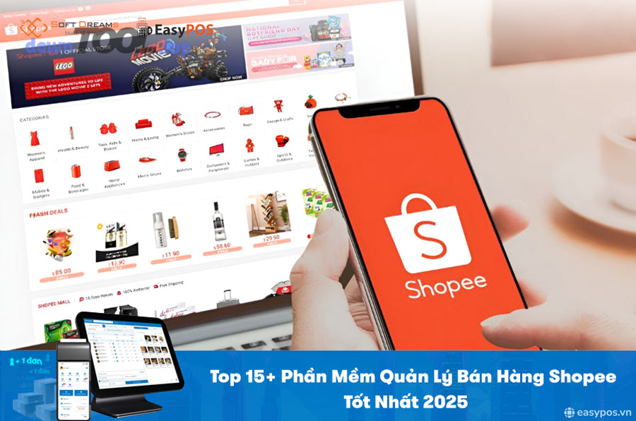 Phần mềm bán hàng đa kênh tích hợp Shopee là gì và đồng bộ Đơn–Tồn–Chat
