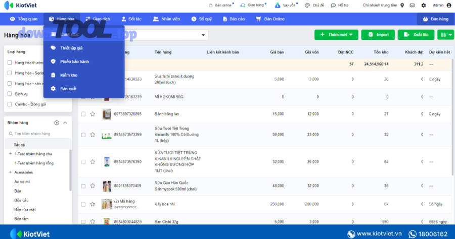 Kho hàng hiện đại với kệ pallet minh họa bối cảnh quản lý kho nhập xuất tồn trong kế toán online