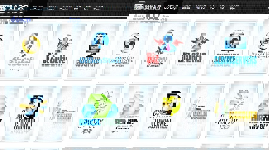 Thiết kế logo tối giản trên màn hình laptop cho người mới bắt đầu