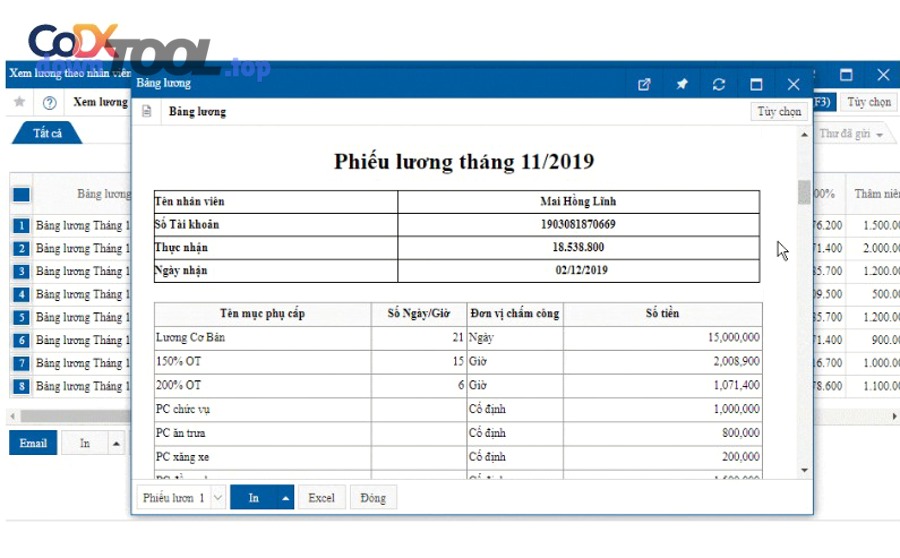 định nghĩa phần mềm tính lương online và offline