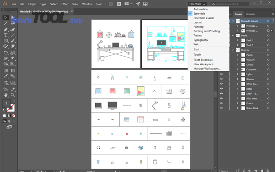 Logo CorelDRAW (minh họa phần mềm vector dùng nhiều trong thiết kế và in ấn)