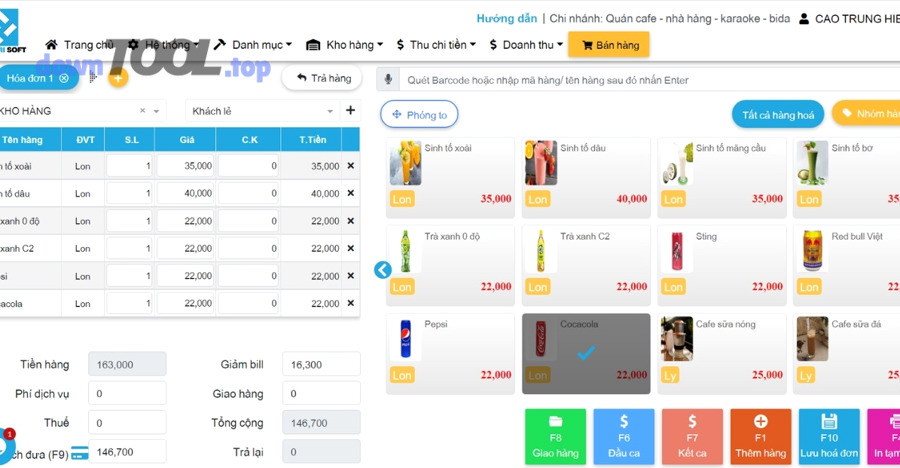 Chọn phần mềm nào cho từng mô hình quán/nhà hàng (quán nhỏ → chuỗi)?